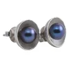 Ab Ove - Round Earrings in Silver with River Pearls - Venus Collection - Handcrafted Earrings - High Quality Luxury - Avvenice