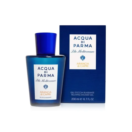 Acqua di Parma - Relaxing Shower Gel - Arancia di Capri - Blu Mediterraneo - Bath Collection - Luxury - 200 ml - Avvenice^ Natural Cosmetics