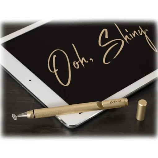 Adonit - Jot Pro Fine Point Precision Stylus for Apple, Android, Kindle, Samsung, Windows - Gold - Touch Pen - Classic - Avvenice