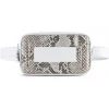 Aleksandra Badura - Camera Belt Bag - Python & Calfskin Belt Bag - White & Stone - Luxury High Quality Leather Bag - Avvenice^ Bags