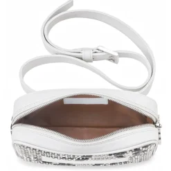 Aleksandra Badura - Camera Belt Bag - Python & Calfskin Belt Bag - White & Stone - Luxury High Quality Leather Bag - Avvenice^ Bags