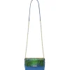 Aleksandra Badura - Candy Bag Mini - Python Shoulder Bag - Blue & Green Ocean - Luxury High Quality Leather Bag - Avvenice^ Bags
