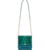 Aleksandra Badura - Candy Bag - Python & Calfskin Shoulder Bag - Deep Teal - Luxury High Quality Leather Bag - Avvenice^ Bags