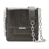 Aleksandra Badura - Candy Bag - Lizard & Crockodile Shoulder Bag - Graphite - Luxury High Quality Leather Bag - Avvenice^ Bags