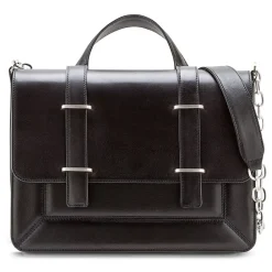 Aleksandra Badura - Candy Bag Postina - Calfskin Shoulder Bag - Onyx - Luxury High Quality Leather Bag - Avvenice^ Bags