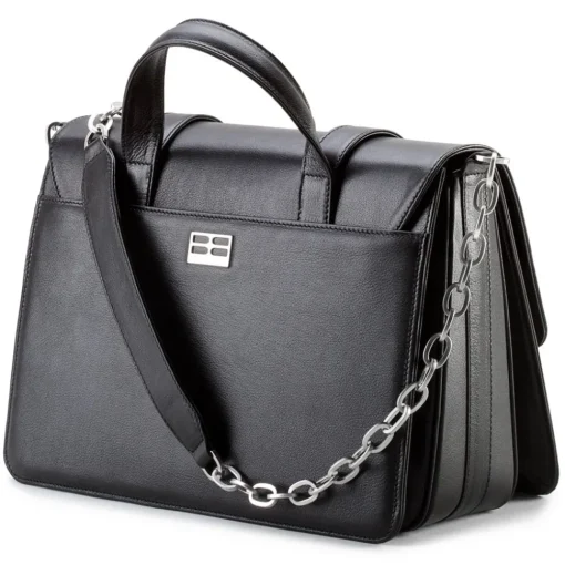 Aleksandra Badura - Candy Bag Postina - Calfskin Shoulder Bag - Onyx - Luxury High Quality Leather Bag - Avvenice^ Bags