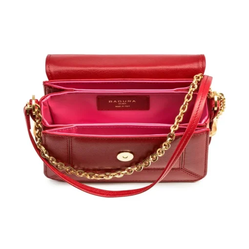 Aleksandra Badura - Candy Bag Mini - Goatskin Shoulder Bag - Red - Luxury High Quality Leather Bag - Avvenice^ Bags
