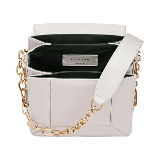 Aleksandra Badura - Candy Bag - Stingray & Calfskin Shoulder Bag - Pistachio and White Ice - Luxury High Quality Leather Bag - Avvenice^ Bags