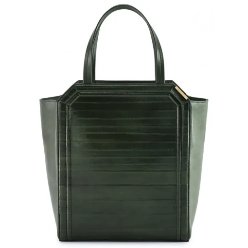 Aleksandra Badura - Clio Bag - Calfskin & Eel Bag - Pine - Luxury High Quality Leather Bag - Avvenice^ Bags