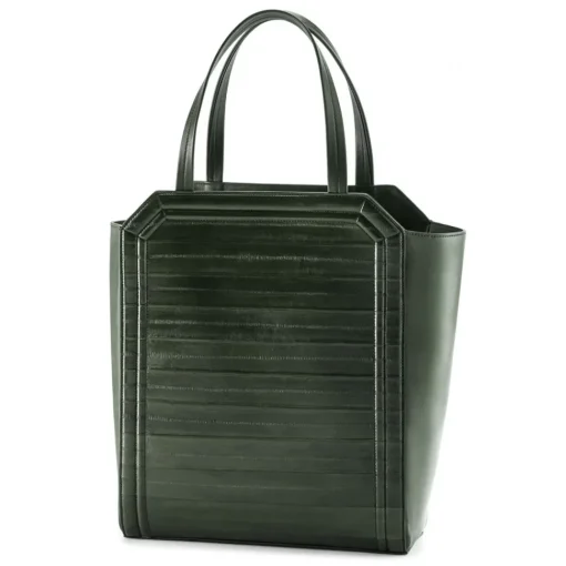 Aleksandra Badura - Clio Bag - Calfskin & Eel Bag - Pine - Luxury High Quality Leather Bag - Avvenice^ Bags