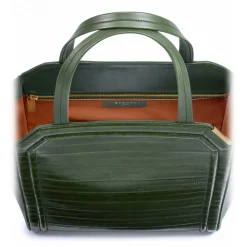 Aleksandra Badura - Clio Bag - Calfskin & Eel Bag - Pine - Luxury High Quality Leather Bag - Avvenice^ Bags