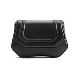 Aleksandra Badura - Etoile Mini Bag - Calfskin Shoulder Bag - Onyx - Luxury High Quality Leather Bag - Avvenice^ Bags