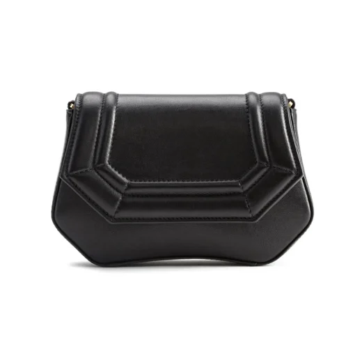 Aleksandra Badura - Etoile Mini Bag - Calfskin Shoulder Bag - Onyx - Luxury High Quality Leather Bag - Avvenice^ Bags