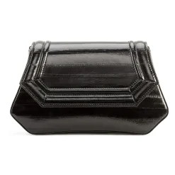 Aleksandra Badura - Etoile Bag - Eel Shoulder Bag - Carbon Black - Luxury High Quality Leather Bag - Avvenice^ Bags