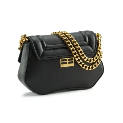 Aleksandra Badura - Etoile Mini Bag - Calfskin Shoulder Bag - Onyx - Luxury High Quality Leather Bag - Avvenice^ Bags