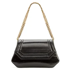Aleksandra Badura - Etoile Bag - Eel Shoulder Bag - Carbon Black - Luxury High Quality Leather Bag - Avvenice^ Bags