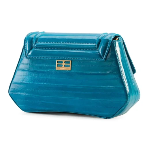 Aleksandra Badura - Etoile Bag - Eel Shoulder Bag - Himalaya Blue - Luxury High Quality Leather Bag - Avvenice^ Bags