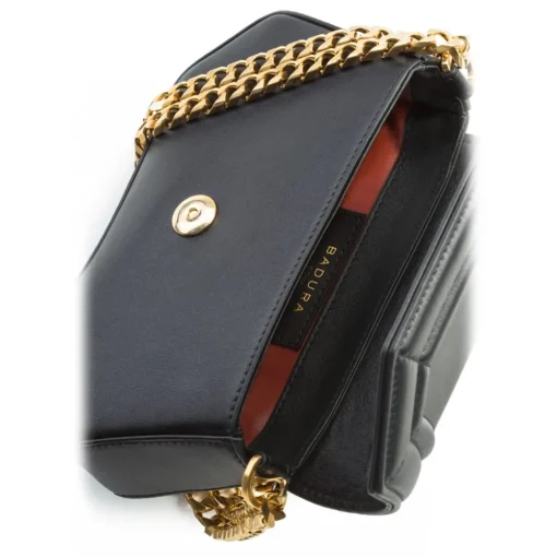 Aleksandra Badura - Etoile Mini Bag - Calfskin Shoulder Bag - Onyx - Luxury High Quality Leather Bag - Avvenice^ Bags