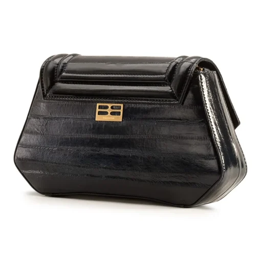 Aleksandra Badura - Etoile Bag - Eel Shoulder Bag - Carbon Black - Luxury High Quality Leather Bag - Avvenice^ Bags