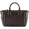Aleksandra Badura - Ladylike Bag - Calfskin Top-Handle Tote Bag - Chocolate - Luxury High Quality Leather Bag - Avvenice^ Bags