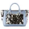 Aleksandra Badura - Ladylike Bag - Calfskin Top-Handle Tote Bag - Iris Multicolor - Luxury High Quality Leather Bag - Avvenice^ Bags