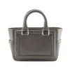 Aleksandra Badura - Ladylike Mini Bag - Calfskin Top-Handle Tote Bag - Graphite - Luxury High Quality Leather Bag - Avvenice^ Bags