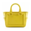 Aleksandra Badura - Ladylike Mini Bag - Calfskin & Python Top-Handle Tote Bag - Lemon - Luxury High Quality Leather Bag - Avvenice^ Bags