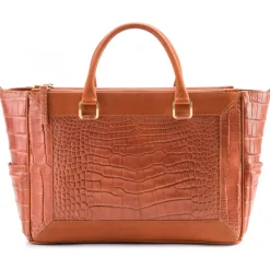 Aleksandra Badura - Ladylike Medium Bag - Alligator & Calfskin Top-Handle Tote Bag - Deep Teal - Luxury High Quality Leather Bag - Avvenice^ Bags