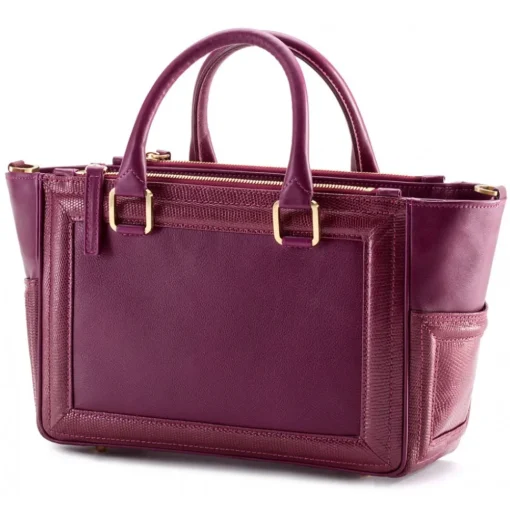 Aleksandra Badura - Ladylike Bag - Lizard & Calfskin Top-Handle Tote Bag - Richelieu - Luxury High Quality Leather Bag - Avvenice^ Bags