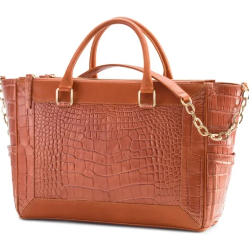 Aleksandra Badura - Ladylike Medium Bag - Alligator & Calfskin Top-Handle Tote Bag - Deep Teal - Luxury High Quality Leather Bag - Avvenice^ Bags