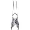 Aleksandra Badura - Lucky Bucket Bag Mini - Fringe Bucket Bag - Silver - Luxury High Quality Leather Bag - Avvenice^ Bags