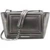 Aleksandra Badura - Luisa Bag - Goatskin Shoulder Bag - Graphite - Luxury High Quality Leather Bag - Avvenice^ Bags