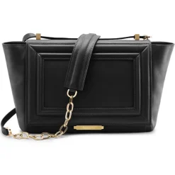 Aleksandra Badura - Luisa Bag - Goatskin Shoulder Bag - Onyx - Luxury High Quality Leather Bag - Avvenice^ Bags