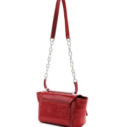 Aleksandra Badura - Luisa Mini Bag - Goatskin & Python Shoulder Bag - Red - Luxury High Quality Leather Bag - Avvenice^ Bags