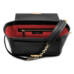 Aleksandra Badura - Luisa Bag - Goatskin Shoulder Bag - Onyx - Luxury High Quality Leather Bag - Avvenice^ Bags