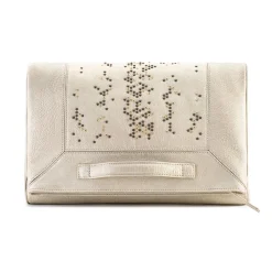 Aleksandra Badura - Privee Clutch - Buffalo Envelope Clutch - Champagne Gold - Luxury High Quality Leather Bag - Avvenice^ Bags