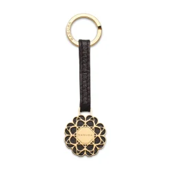 Aleksandra Badura - Small Leather Goods - Keyring in Calfskin - Black - Luxury High Quality - Avvenice^ Other Accessories
