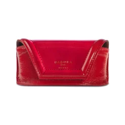 Aleksandra Badura - Small Leather Goods - Sunglasses Case in Calfskin - Red - Luxury High Quality - Avvenice