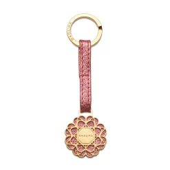 Aleksandra Badura - Small Leather Goods - Keyring in Calfskin - Pink - Luxury High Quality - Avvenice