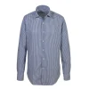 Alessandro Gherardi - Long Sleeve Shirt - Blue Stripe - Shirt - Handmade in Italy - Luxury Exclusive Collection - Avvenice