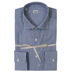 Alessandro Gherardi - Long Sleeve Shirt - Blue Stripe - Shirt - Handmade in Italy - Luxury Exclusive Collection - Avvenice
