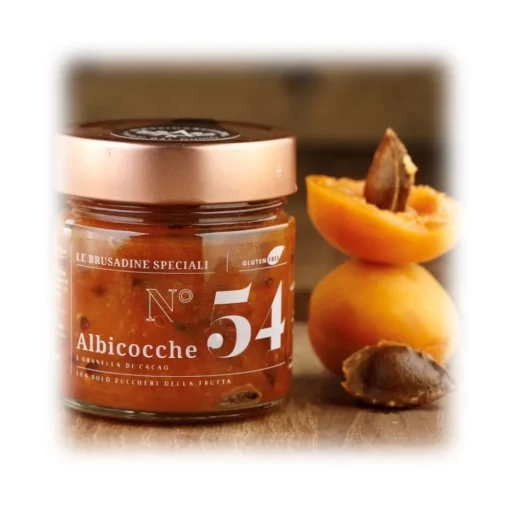 Alessio Brusadin - Apricot and Cocoa Bean Grains "Brusadina" - Sweet Artisan Compotes - Avvenice^ Sweets