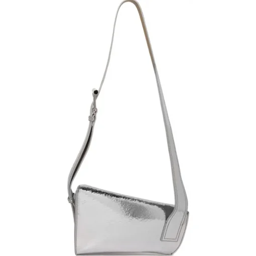 Alexander McQueen - Asymmetrical Shoulder Bag - Silver - Exclusive Luxury Collection - Avvenice^ Bags