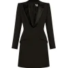 Alexander McQueen - Black Peak Lapel Dress - Black - Exclusive Luxury Collection - Avvenice