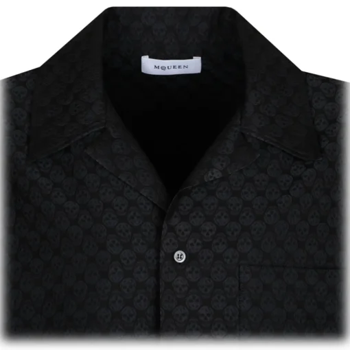Alexander McQueen - Black Printed Shirt - Black - Exclusive Luxury Collection - Avvenice^ Shirts