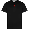 Alexander McQueen - Crew Neck T-Shirt - Black Red - Exclusive Luxury Collection - Avvenice