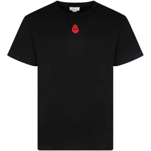 Alexander McQueen - Crew Neck T-Shirt - Black Red - Exclusive Luxury Collection - Avvenice