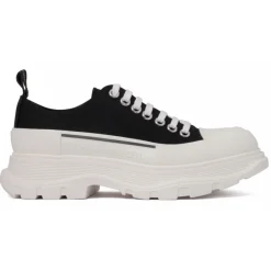 Alexander McQueen - Flatform Sneakers - Black White - Exclusive Luxury Collection - Avvenice^ Shoes