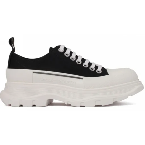 Alexander McQueen - Flatform Sneakers - Black White - Exclusive Luxury Collection - Avvenice^ Shoes