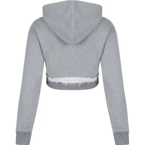 Alexander McQueen - Logo Embroidered Hoodie - Light Grey - Exclusive Luxury Collection - Avvenice^ Sweatshirts